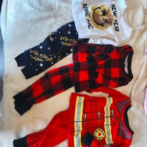 6 to 12 months festive pyjamas